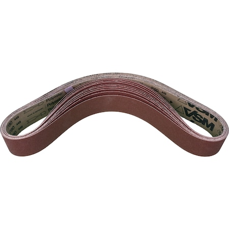 Pferd Coated Belt, Al/Oxd, 2"x48", 80 Grit, 2" W, 48" L, Coated, Aluminum Oxide, 80 Grit 49136